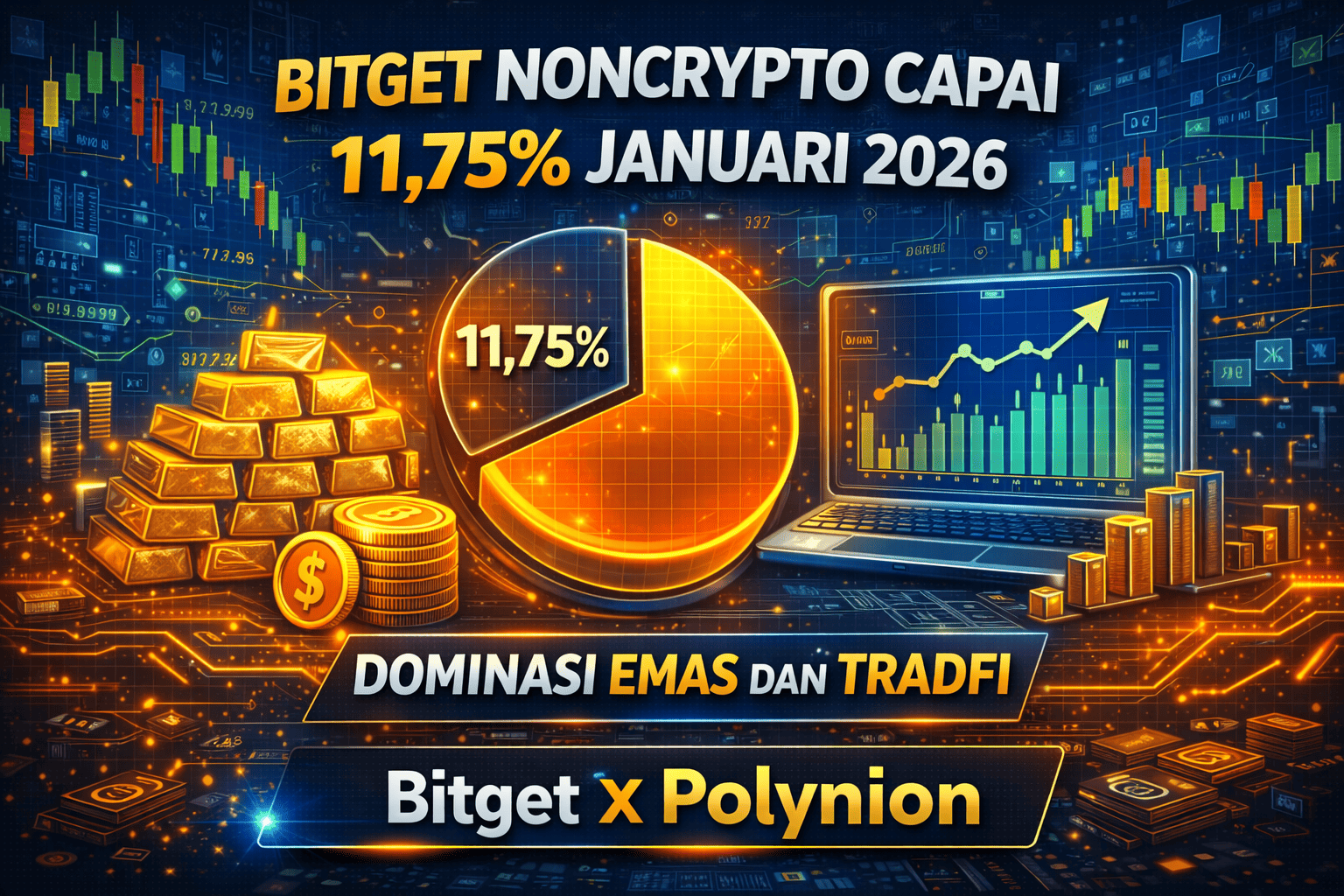 Bitget NonCrypto Capai 11,75% Januari 2026