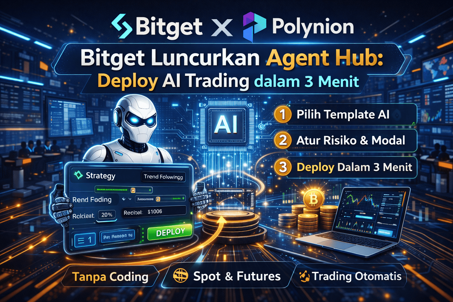 Bitget Agent Hub AI Deploy 3 Menit